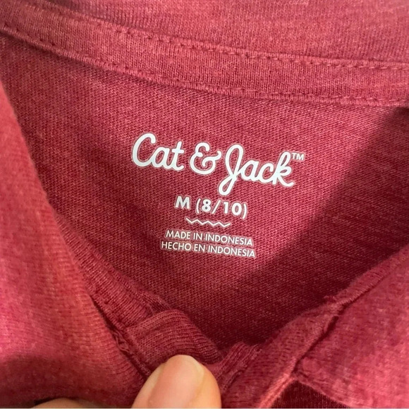 Cat & Jack Boys Medium Red Uniform Polo Shirt - Picture 6 of 7